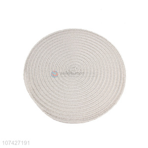 Reasonable price round reusable waterproof oilproof textilene placemat