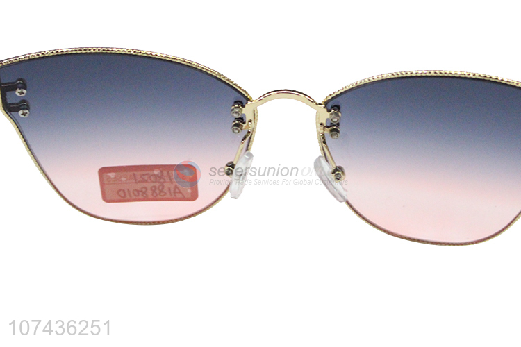 Good quality fashion gradient ladies sunglasses uv 400 sun glasses