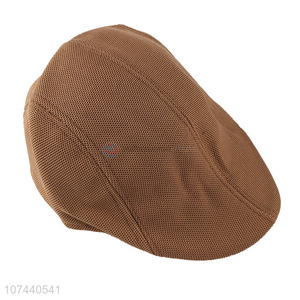 Low price quick-drying newsboy cap unisex summer peaked cap