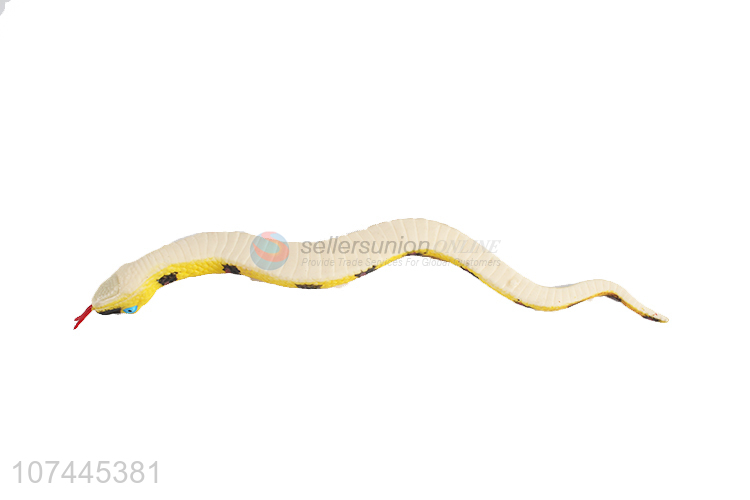 Low price realistic animal model toy tpr snake toy