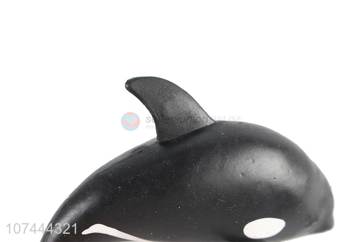 Low price realistic animal model toy tpr killer whale toy