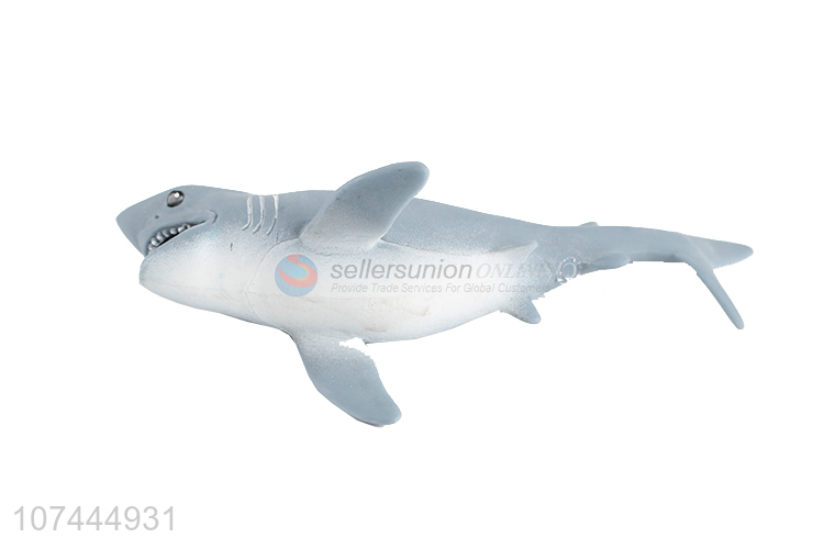 Factory price plastic shark model toy cartoon animal toys