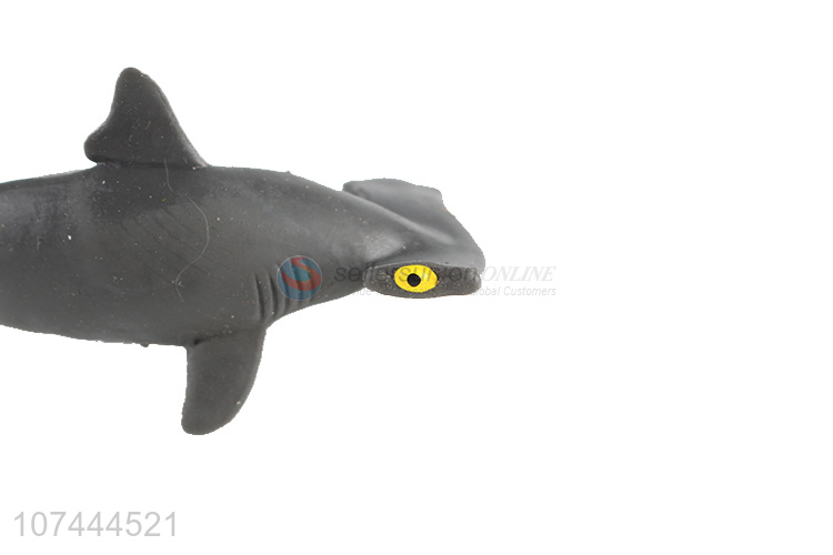 Low price realistic animal model toy tpr shark toy