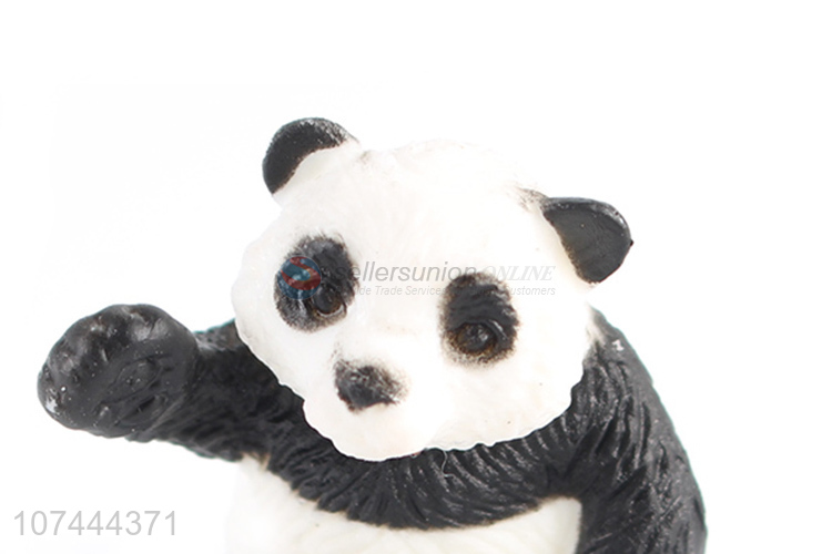 Reasonable price plastic panda model toy cartoon animal toys