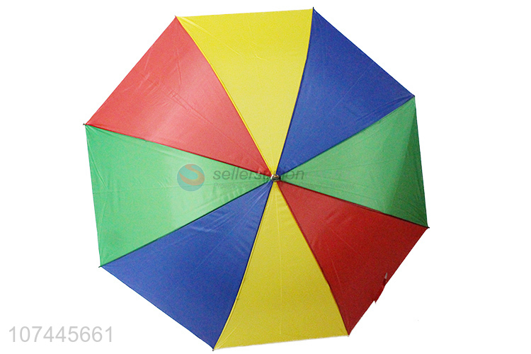 Portable Colorful Windproof Straight Umbrella Rain Umbrella