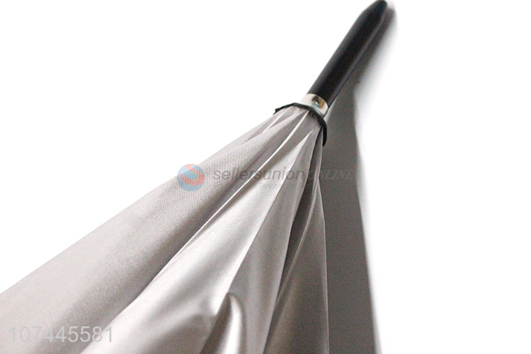 Hot Sale Silver Semi-Automatic Hook Handle Umbrella