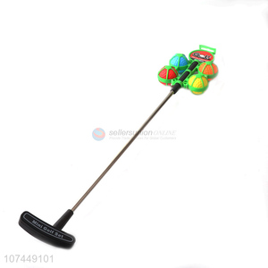 Popular Kids Indoor Sport Game Plastic Golf Club With Balls Set Toys