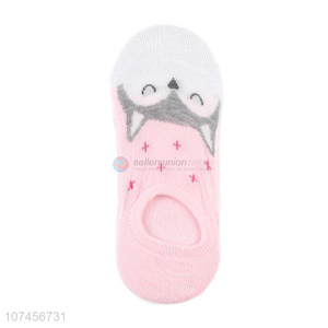 Hot selling non-slip boat sock women invisible socks