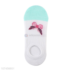 Lovely design women non-skid socks invisible socks