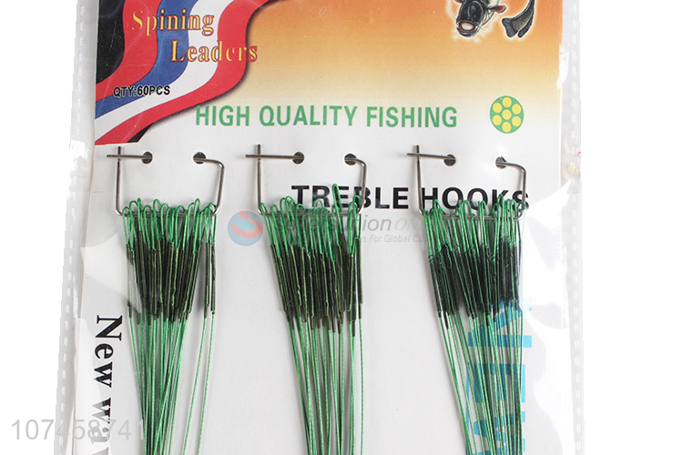 High sales steel wire leader hook rig fishing leader wire rigs with swivels