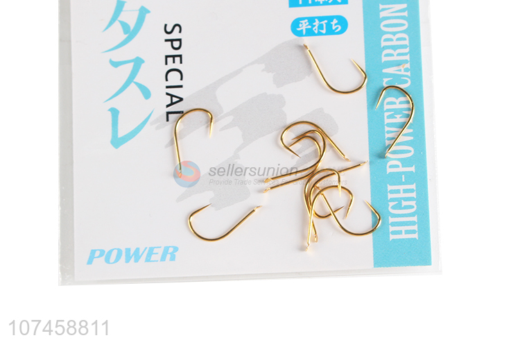 Lowest price high carbon steel fishing hook fishhooks durable single hooks