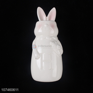 Wholesale Cartoon Animal Shape Ceramic Flower Vase Porcelain Craft