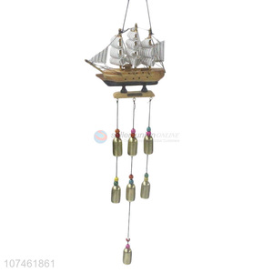 Hot products door decoration wooden ship model wind chimes wooden crafts