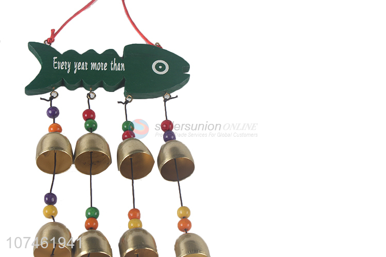 Wholesale popular garden ornaments wooden wind chimes balcony hanging ornaments