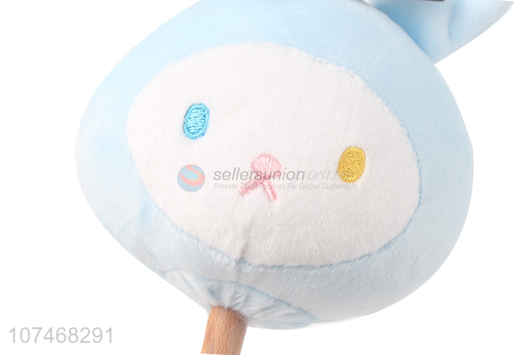 Factory price soft cartoon plush massage sticks for children