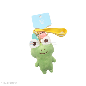 Factory wholesale stuffed frog key chain handbag pendant toy