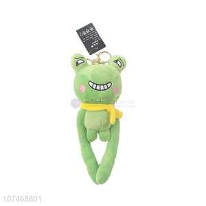 Popular products plush handbag ornaments stuffed frog key chain toy