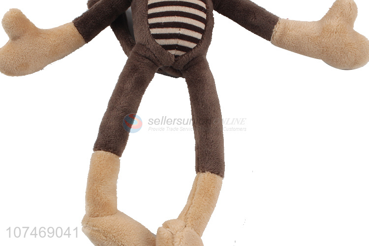 Best Price Yoga Monkey Keychain Long Leg Monkey Plush Doll Cartoon Keychain