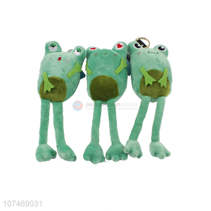 Competitive Price Long Leg Frog Pendant Cartoon Frog Doll Keychain