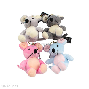 Customized Cute Plush Mouse Keychain Cartoon Plush Toy Keychain