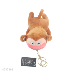 New Arrival Stuffed Plush Little Monkey Keychain Pendant