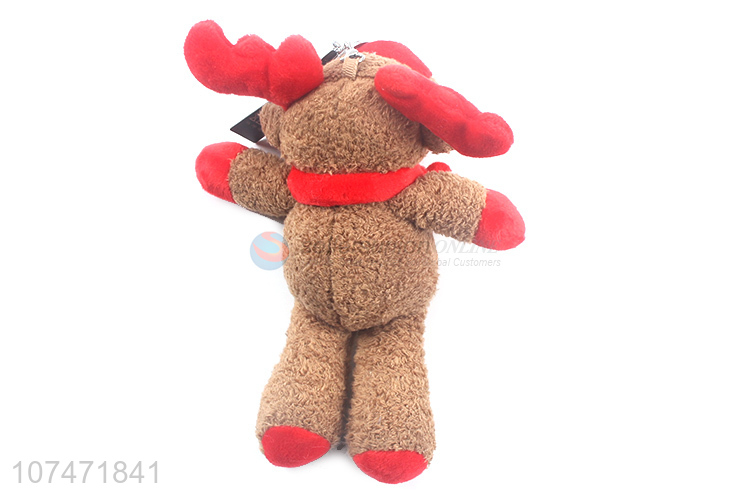 Good Sale Christmas Elk Stuffed Toy Keychain Bag Pendant