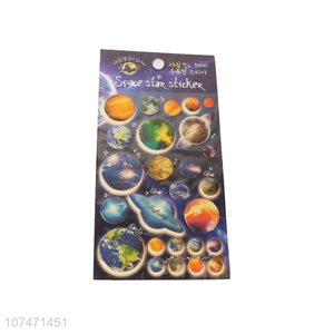 Hot selling colourful planet pattern PVC stickers