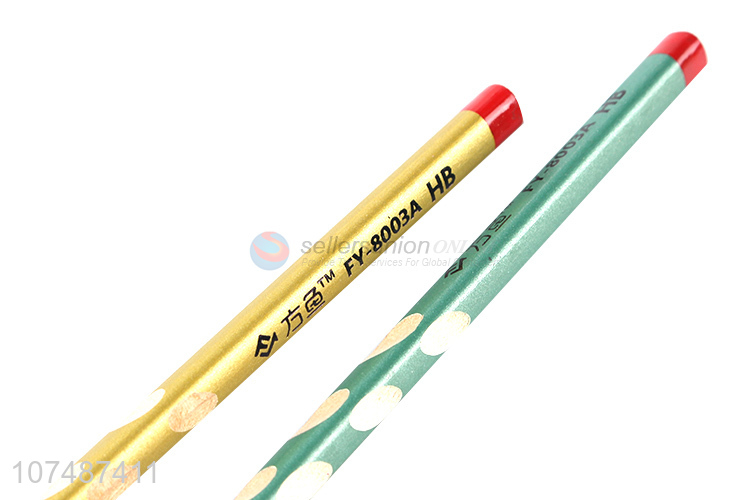 Wholesale Triangle Student Pencil Set With Eraster And Pencil Sharpener