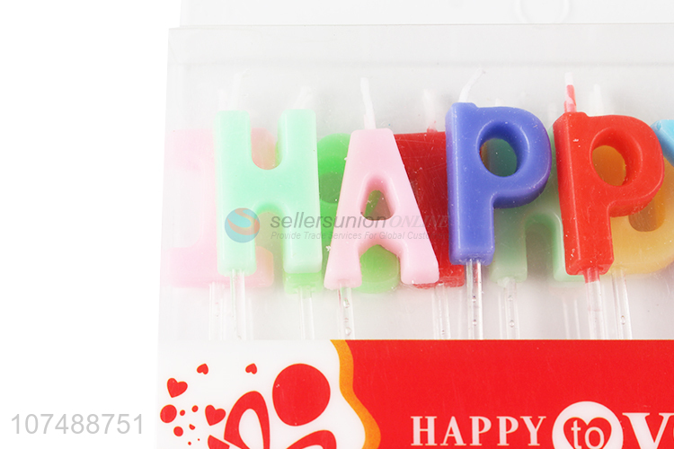 Good Sale Colorful Cake Candle Birthday Letters Candle