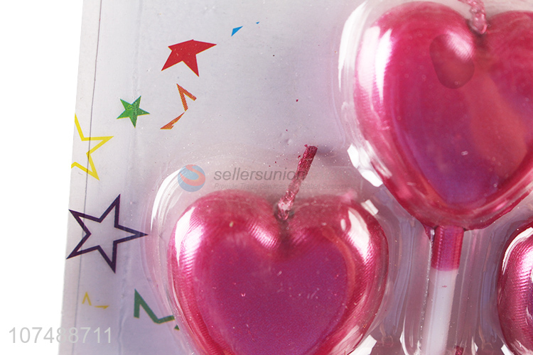 Popular Heart Shape Birthday Candle Party Cake Candle