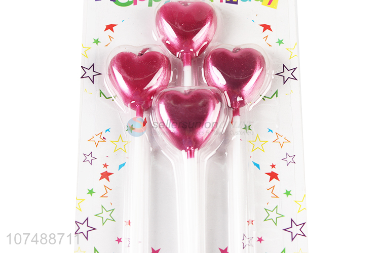 Popular Heart Shape Birthday Candle Party Cake Candle