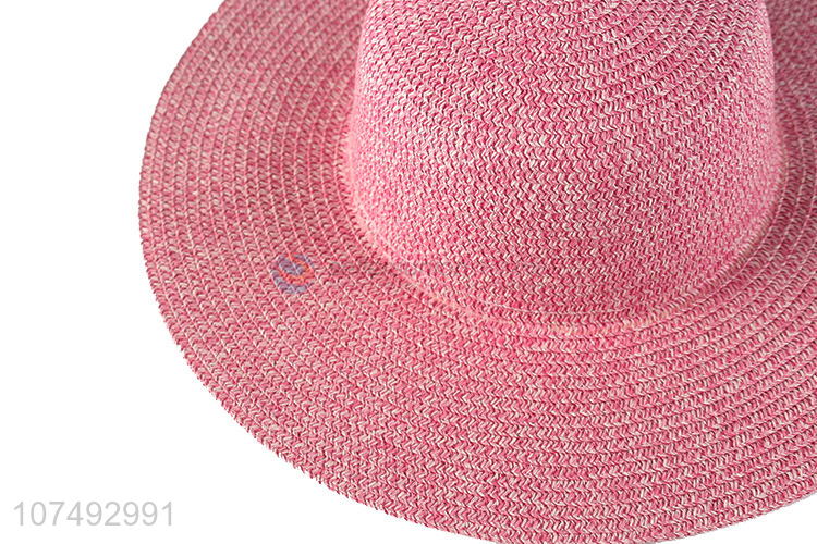 Wholesale Custom Women Summer Beach Hat Sun Hat Paper Straw Hat