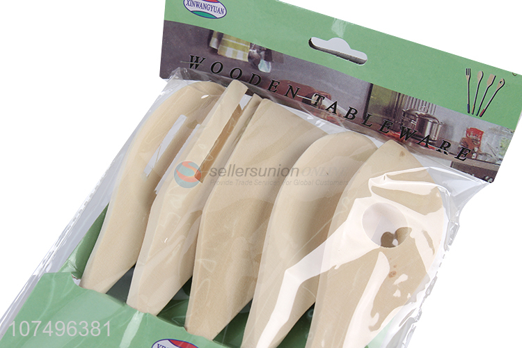 Reasonable price bamboo cooking tool set bamboo spatula set