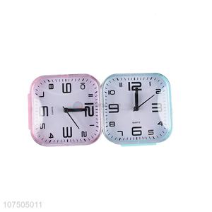 New Arrival Bedside Quartz Alarm Clock Fashion Plastic Desktop Clock