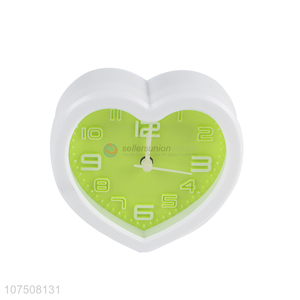 Hot products children students alarm clock heart shape desk clock