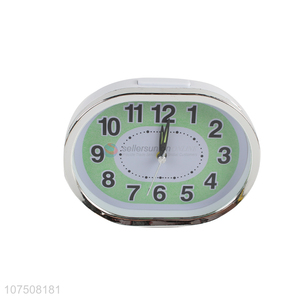 Competitive price luminous plastic desk clock quartz alarm clock