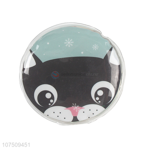 Factory Price Cartoon Cat Pattern Round Click Heat Pack Hand Warmer