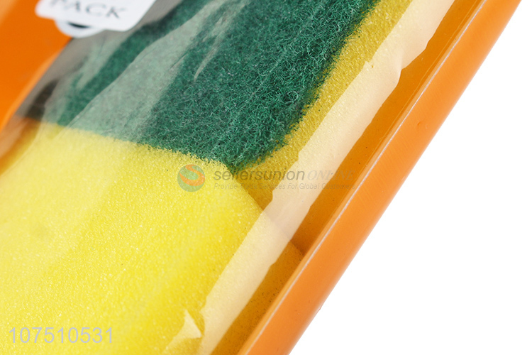 High Quality 4 Pieces Sponge Scouring Pad Set