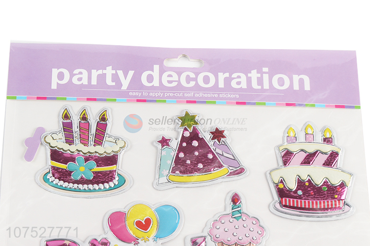 Custom Birthday Party Decoration Stickers Fashion Ornaments