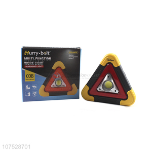 Top Selling Battery Powered Work Light Multi-Function Triangle Warning Light