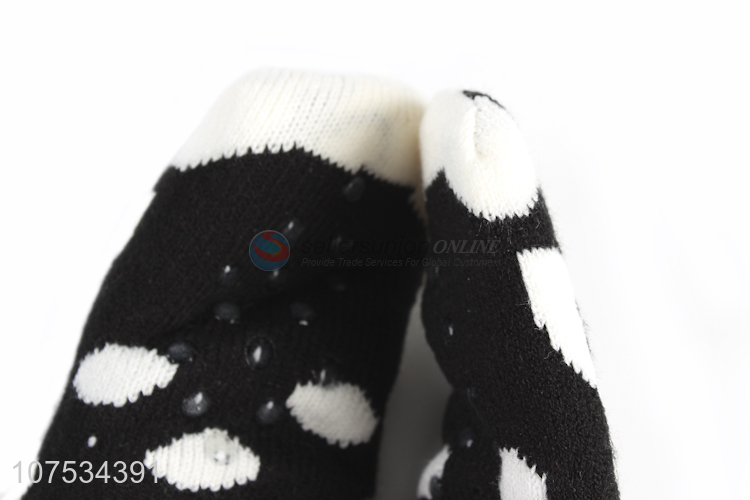 Excellent quality ladies home socks fleece lining floor socks