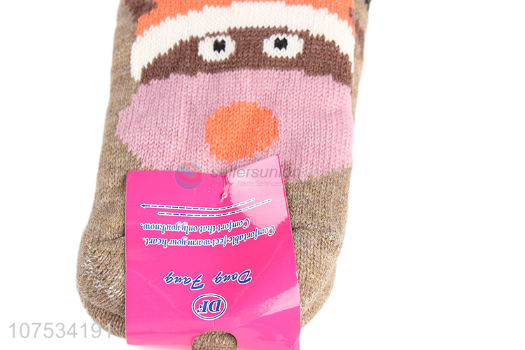 New design women comfortable winter warm slipper socks