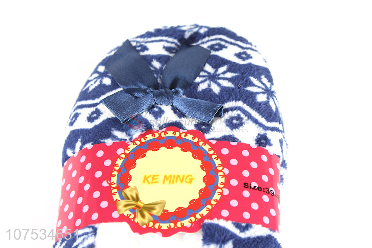 Good sale women warm slipper fluffy fleece slipper