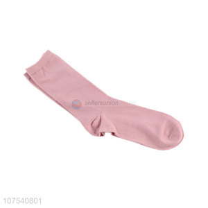 Hot Selling Pure Color Socks Breathable Sock For Women