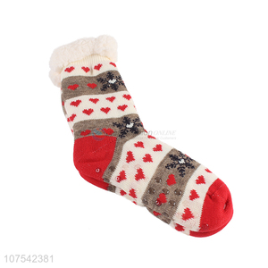 High Quality Christmas Warm Indoor Mid-Calf Floor Socks