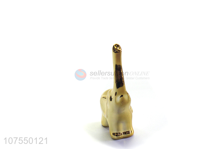 Newest Ceramic Animal Home Decoration Small Elephant Figurines