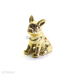 New Design Home Decoration Small Dog Ceramic Figurines Ornaments