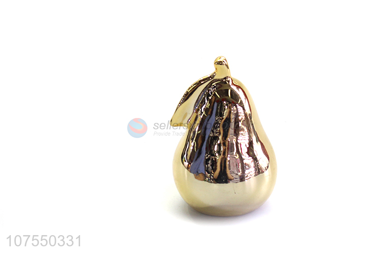 New Product Ceramic Pear Fruit Figurine For Home Decoration