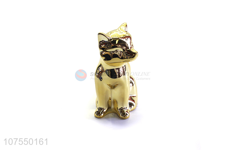 Cheap Price Dog Shape Figurine Ceramic Ornament Fashion Home Decoration