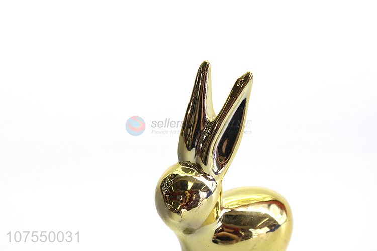 Wholesale Home Decoration Accessories Living Room Ceramic Rabbit Figurine